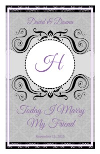 Wedding Program Cover Template 13A - Version 3